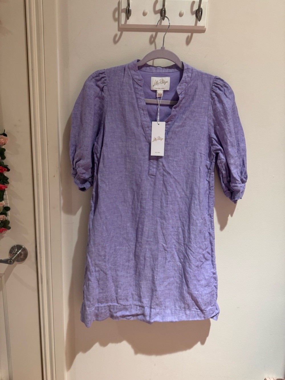 NWT Lilly Pulitzer mialeigh linen dress purple